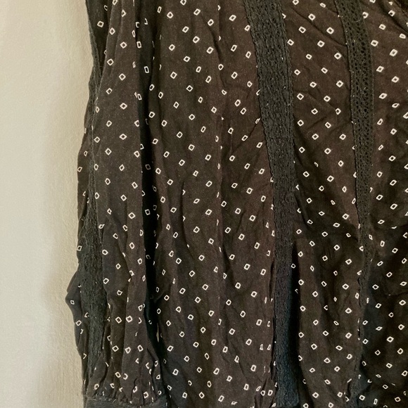 Free People Button Front Peasant
Blouse Black Size (M) - Picture 4 of 7